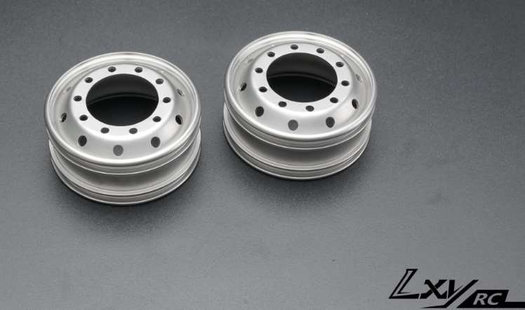 10 small round hole stainless steel narrow wheel hub (sandblasting) [pair] LXY-0112-Z