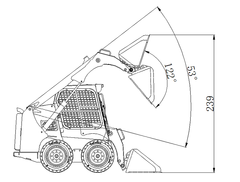 hydraulic model bobcat wheel skid steer loader (7)