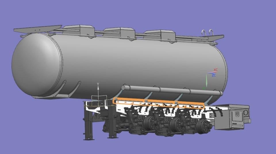 Tank trailer with lifting axle - Image 4