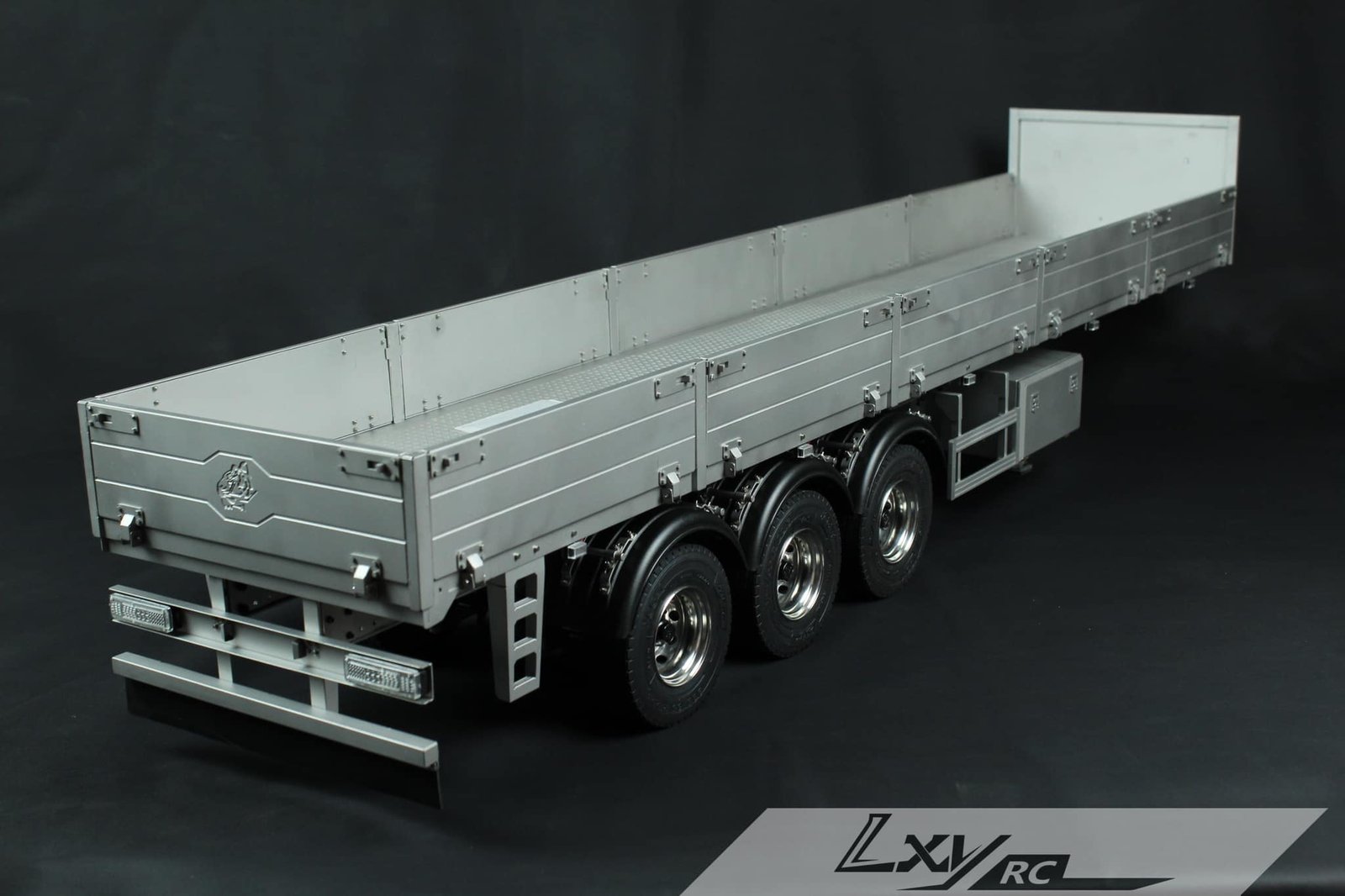 1/14 RC open trailer with brakes and lift axle