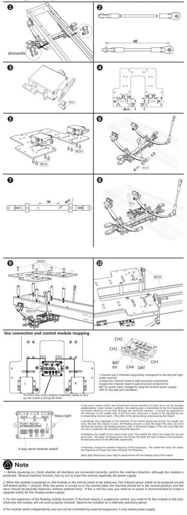 Nooxion Manual suspension set