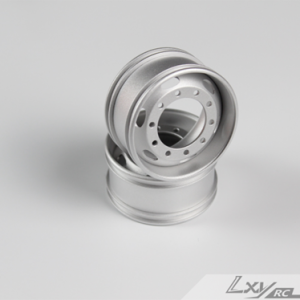 6 oval aluminum alloy wide wheels sandblasted(pair)