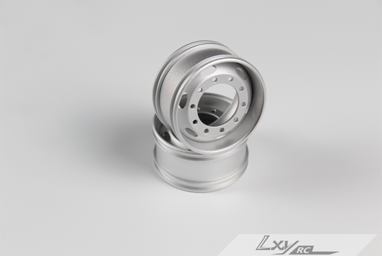 6 oval aluminum alloy wide wheels sandblasted(pair)