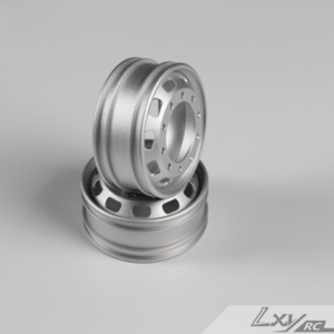 10 square hole aluminum alloy narrow wheel hub sandblasted (pair)