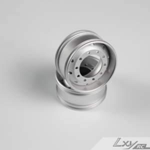 10 small hole aluminum alloy wide wheel hub sandblasted (pair)