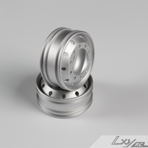 10 small hole aluminum alloy narrow wheel hub sandblasted (pair)