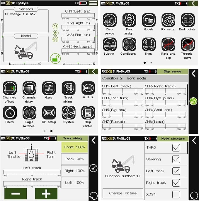 Lxyrc Scania 10x10 Roll off crane 1/14 RC truck - Image 7